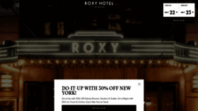 What Roxyhotelnyc.com website looked like in 2021 (2 years ago)