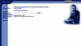 What Rilke.de website looked like in 2021 (2 years ago)