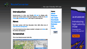 What Routeconverter.de website looked like in 2021 (2 years ago)
