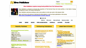 What Riverpublishers.com website looked like in 2021 (4 years ago)