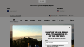 What Royalrobbins.com website looked like in 2021 (2 years ago)