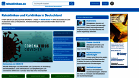 What Rehakliniken.de website looked like in 2021 (5 years ago)