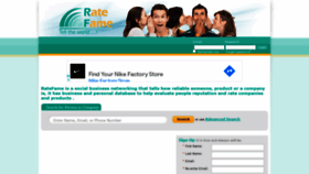 What Ratefame.com website looked like in 2021 (2 years ago)