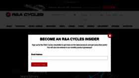 What Racycles.com website looked like in 2021 (2 years ago)