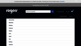 What Rogerssportinggoods.com website looked like in 2021 (4 years ago)