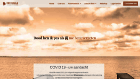 What Rouwcentrum-decombele.be website looked like in 2021 (2 years ago)