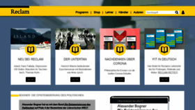 What Reclam.de website looked like in 2021 (2 years ago)