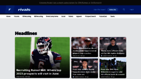 What Rivals.com website looked like in 2021 (2 years ago)