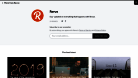 What Revue.email website looked like in 2021 (2 years ago)