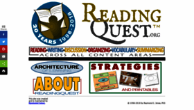 What Readingquest.org website looked like in 2021 (2 years ago)