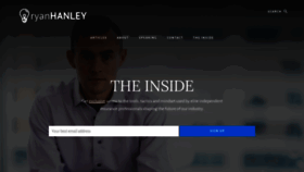 What Ryanhanley.com website looked like in 2021 (2 years ago)
