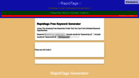 What Rapidtags.in website looked like in 2021 (2 years ago)