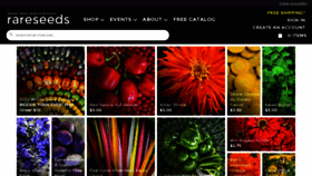 What Rareseeds.com website looked like in 2021 (2 years ago)