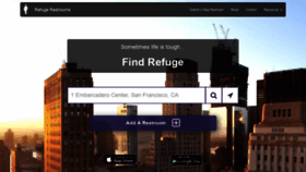 What Refugerestrooms.org website looked like in 2021 (2 years ago)