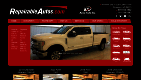 What Repairableautos.com website looked like in 2021 (2 years ago)