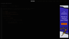 What Rextester.com website looked like in 2021 (4 years ago)