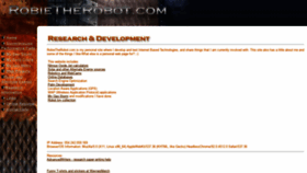 What Robietherobot.com website looked like in 2021 (2 years ago)