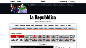 What Repubblica.it website looked like in 2021 (4 years ago)