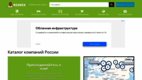 What Resrex.ru website looked like in 2021 (2 years ago)
