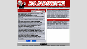 What Rojadirecta.me website looked like in 2021 (2 years ago)