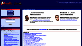What Reallylinux.com website looked like in 2021 (2 years ago)