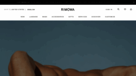 What Rimowa.de website looked like in 2021 (2 years ago)