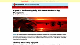 What Rubyinside.com website looked like in 2021 (2 years ago)