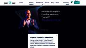 What Randygage.com website looked like in 2021 (2 years ago)