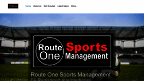 What Routeonesportsmanagement.com website looked like in 2021 (2 years ago)