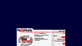 What Readnotify.com website looked like in 2021 (2 years ago)