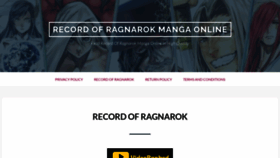 What Ragnarokmanga.com website looked like in 2021 (3 years ago)