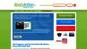 What Rootsaction.org website looked like in 2021 (2 years ago)