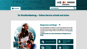 What Rundfunkbeitrag.de website looked like in 2021 (2 years ago)