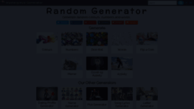 What Random-generator.org.uk website looked like in 2021 (2 years ago)
