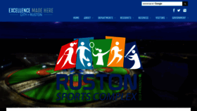 What Ruston.org website looked like in 2021 (2 years ago)