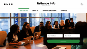 What Relianceinfo.com website looked like in 2021 (2 years ago)