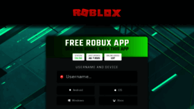 What Rbxchest.com website looked like in 2021 (2 years ago)