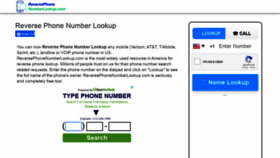 What Reversephonenumberlookup.com website looked like in 2021 (2 years ago)