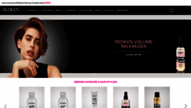 What Redken.com website looked like in 2021 (2 years ago)