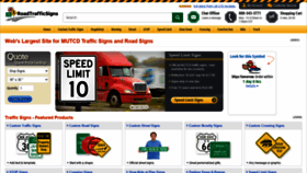 What Roadtrafficsigns.com website looked like in 2021 (2 years ago)