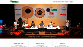 What Reliancefoundation.org website looked like in 2021 (2 years ago)
