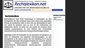 What Rechtslexikon.net website looked like in 2021 (2 years ago)