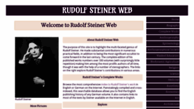 What Rudolfsteinerweb.com website looked like in 2021 (2 years ago)