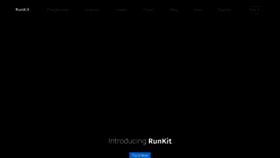 What Runkit.com website looked like in 2021 (2 years ago)