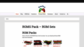 What Romspack.com website looked like in 2021 (2 years ago)