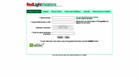 What Redlightviolations.com website looked like in 2021 (2 years ago)