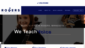 What Rogersmusiclessons.com website looked like in 2021 (2 years ago)