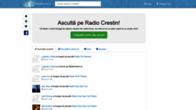 What Radiocrestin.ro website looked like in 2021 (2 years ago)
