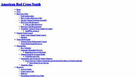 What Redcrossyouth.org website looked like in 2021 (2 years ago)