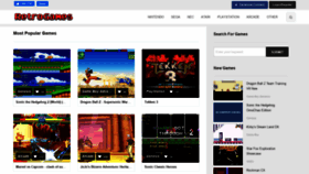 What Retrogames.cc website looked like in 2021 (2 years ago)